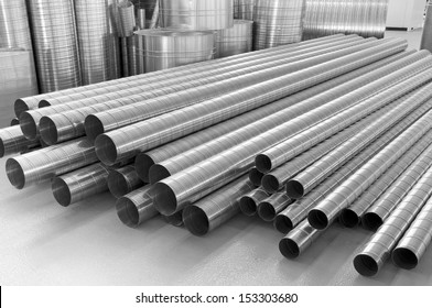 pipes from stainless steel, are used in ventilation systems