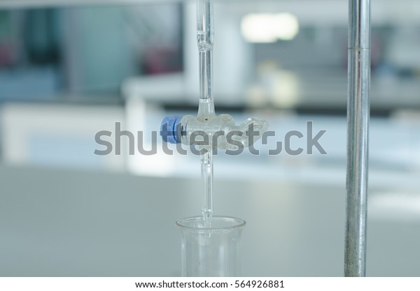 Pipette Erlenmeyer Flask Titration Close Pipette Stock Photo 564926881 ...