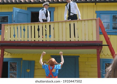 Pippi Longstocking Performance Astrid Lindgrens World Stock Photo ...