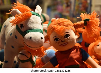 Pippi Longstocking, Sweden and Swedish childhood,  playing games, beautiful plush toys, children , kindergarden, Astrid Lindgren, writer, author, reading books, library, traditional literature, Alfred