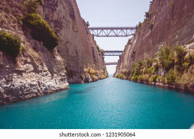 Piraeus Greece  Corinth Canal