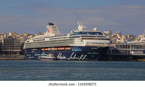 Sunny Day In A Pretty Coastal Town Mein Schiff 1 At The