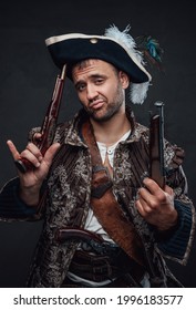 Pirate Bandit With Handguns And Smug Face