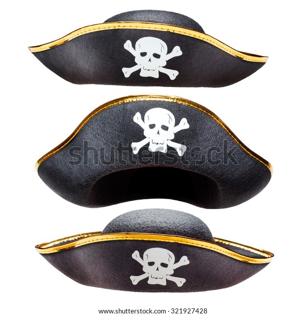 Pirate fancy dress hat\
with Jolly Roger