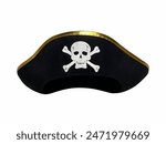 Pirate Hat with Skull and Crossbones — Costume Accessory for Themed Parties and Events