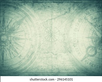 Pirate And Nautical Theme Grunge Background