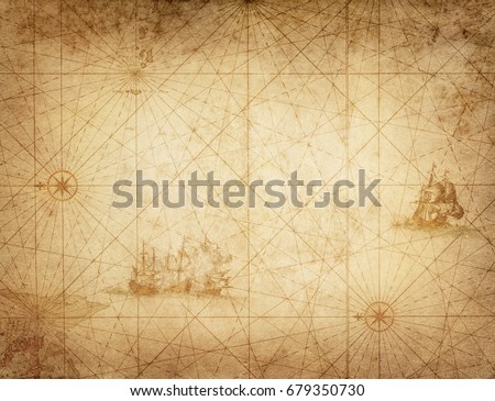 Pirate and nautical theme grunge background.