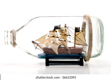 Pirate Ship In A Bottle