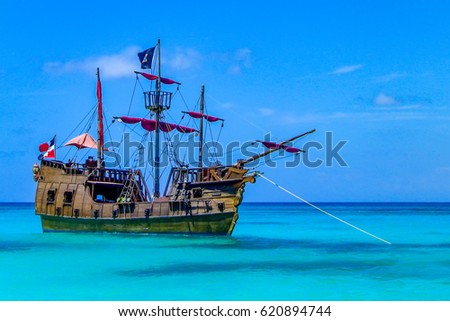 Pirate Ship in the Caribbean