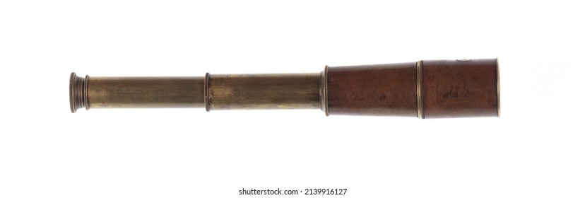 Pirate Spyglass Isolated On White Background