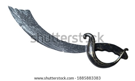 Pirate sword isolated on white background. 