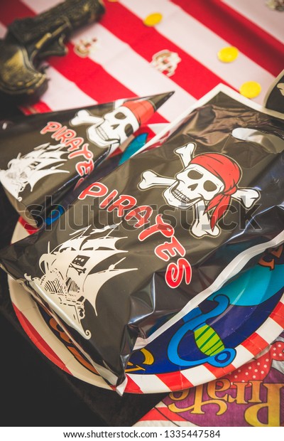 Pirate Themed Birthday Party Packs Skull Stock Image Download Now