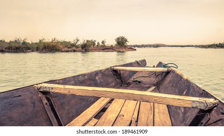 Pirogue on the Niger River in Mali
