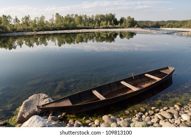 Pirogue On A River