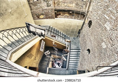 Pisa. Interior Of Palazzo Lanfranchi.