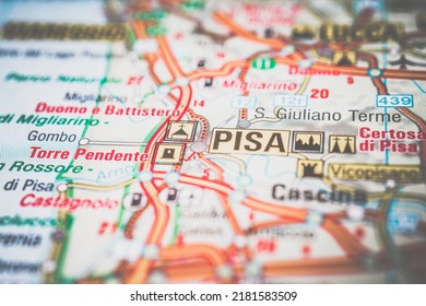 Pisa On Europe Map 260nw 2181583509 