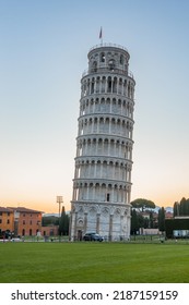 Pisa tower at sunrise without people - Shutterstock ID 2187159159