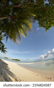 Pisar Island At Truk Lagoon In Chuuk State Of Micronesia