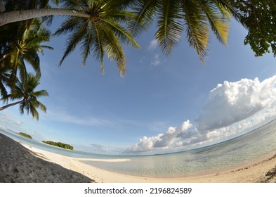 Pisar Island At Truk Lagoon In Chuuk State Of Micronesia