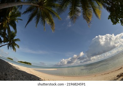 Pisar Island At Truk Lagoon In Chuuk State Of Micronesia