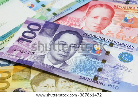 Piso currency of Philippine. 