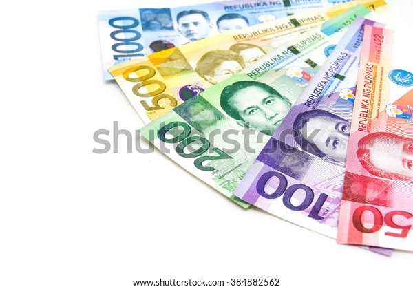 Piso Currency Philippine Stock Photo (Edit Now) 384882562