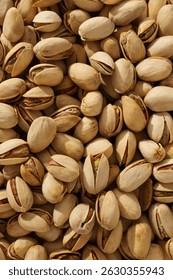 Pistachios in shell in shell close-up view