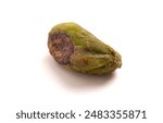 Pistachios without Shells Isolated on a White Background