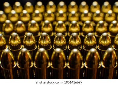 Pistol ammunition, 9mm Luger, cartridge, full metal jacket