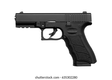 Pistol isolated on white background