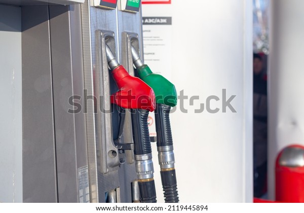 Pistols for refueling with gasoline at a gas station\
for cars