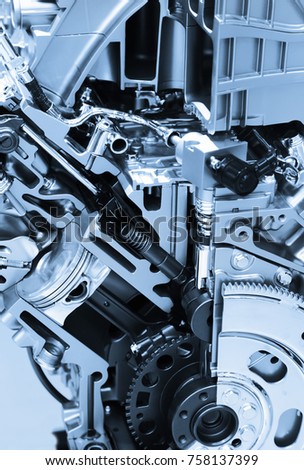 Similar – Cogs, Gears and Wheels Inside Truck Diesel Engine