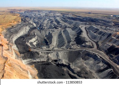 Pit On Coal Mining By Open Way