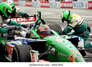 Pit Stop During Molson Indy Car Racing - EDITORIAL