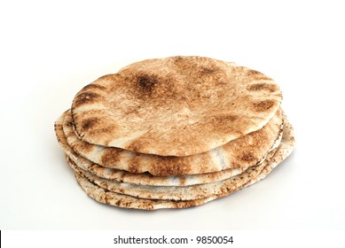 Pita Bread Isolated On White