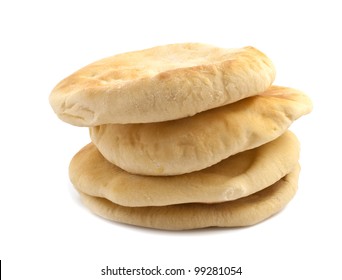 Pita Bread Isolated On White