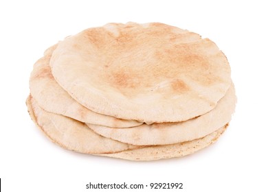 Pita Bread On White
