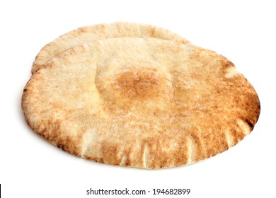 Pita Bread On A White Background