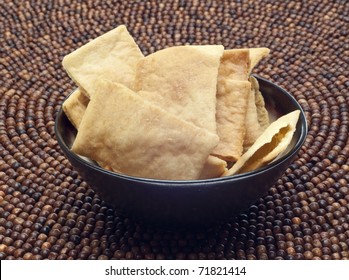 Pita Chip Snack Healthy Low Calorie Option.