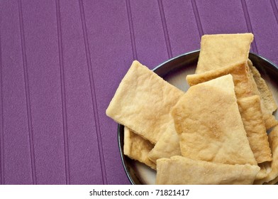 Pita Chip Snack Healthy Low Calorie Option.