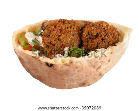 Pita with falafel Stock photo © 