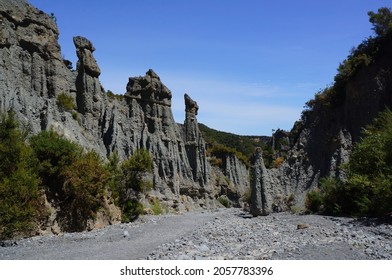 Pitangirua Pinnacles in New Zealand - Shutterstock ID 2057783396