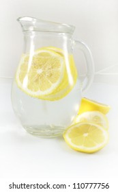  Pitcher Of Water And  Lemon