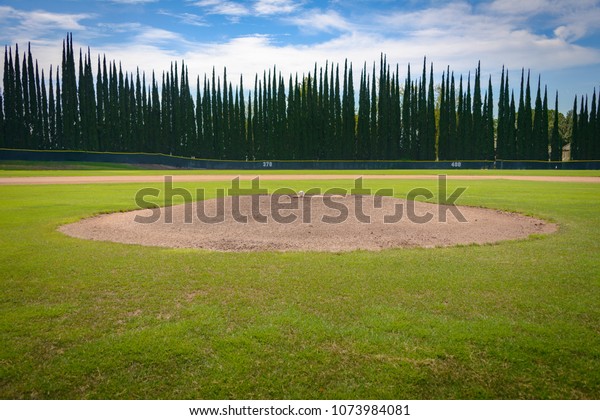 Pitcher\'s Mound\
with Baseball - Cypress\
Outfield