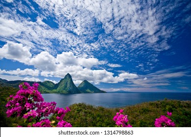 Pitons St. Lucia Sunrise