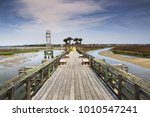 Pitt Street Bridge and Park in Mt. Pleasant, SC, is a public pedestrian greenway overlooking the marsh and Inter-coastal waterway in the Charleston Harbor.