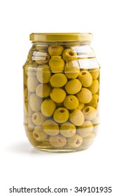 Pitted Green Olives In Jar