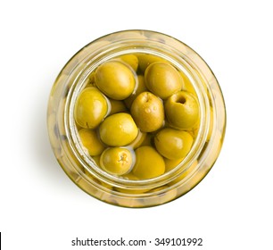 Pitted Green Olives In Jar