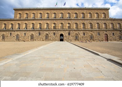 Pitti Palace (Palazzo Pitti) in sunny summer day, Florence, Tuscany, Italy