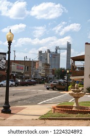 Pittsburg, TX - October 2, 2012: Downtown Pitsburg, TX With Pilgrims Pride In Background